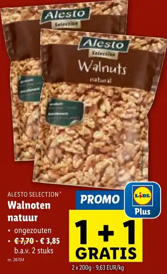 Lidl ALESTO SELECTION Walnoten natuur 2 x 200g aanbieding
