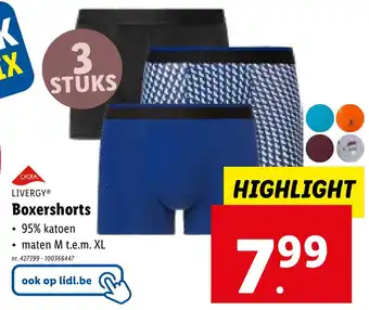 Lidl LIVERGY Boxershorts aanbieding