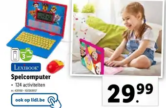 Lidl LEXIBOOK Spelcomputer aanbieding