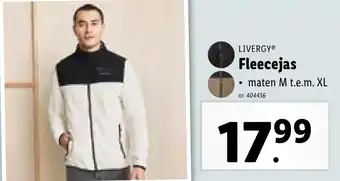 Lidl LIVERGY Fleecejas aanbieding