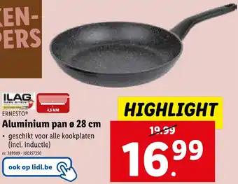 Lidl ERNESTO Aluminium pan Ø 28 cm aanbieding