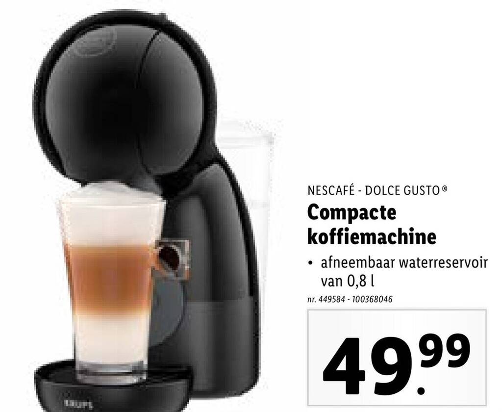 NESCAFÉ DOLCE GUSTO Compacte koffiemachine 0.8L promotie bij Lidl