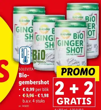SOLEVITA Bio gembershot 4 x 150ml