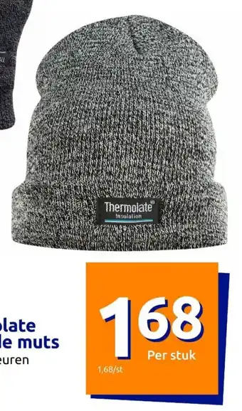Action Thermolate gebreide muts aanbieding