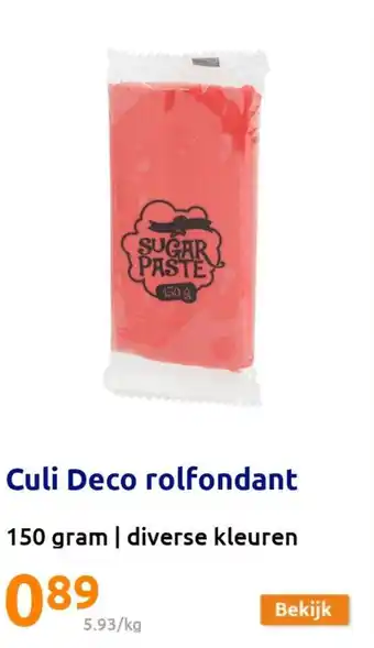 Action Culi Deco rolfondant 150gram aanbieding
