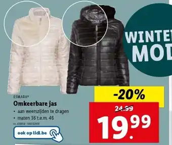 Lidl Omkeerbare jas aanbieding