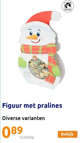 Action Figuur met pralines aanbieding