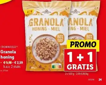 Lidl Granola honing aanbieding