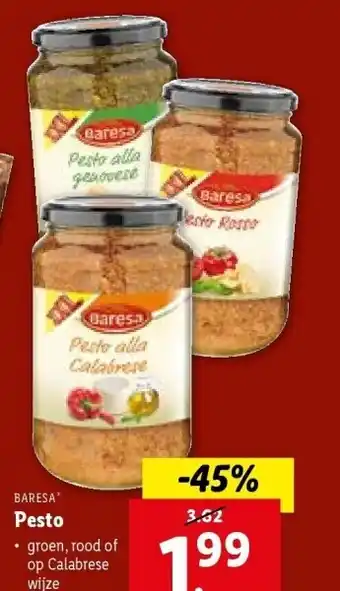 Lidl Pesto aanbieding