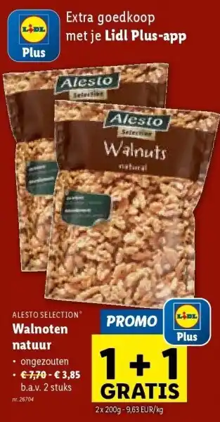 Lidl Walnoten natuur aanbieding