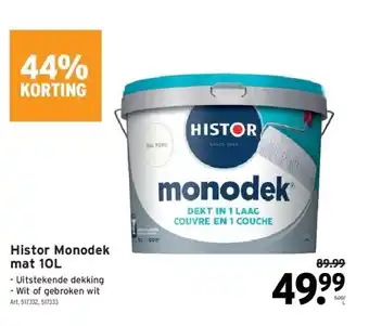 GAMMA Histor monodek mat 10l aanbieding