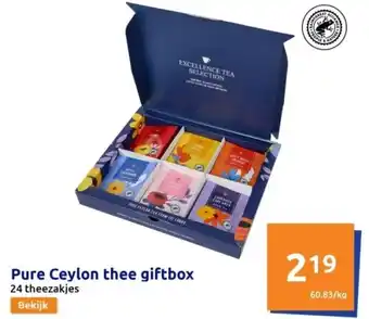 Action Pure ceylon thee giftbox aanbieding