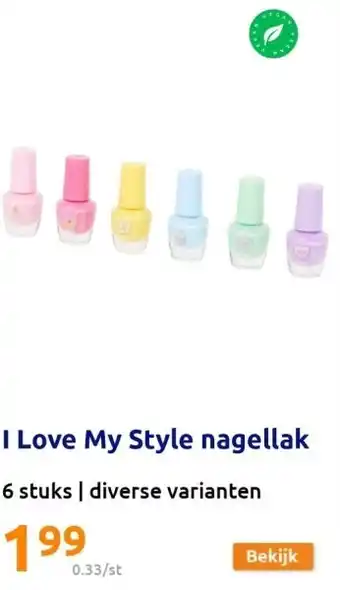 Action I love my style nagellak aanbieding
