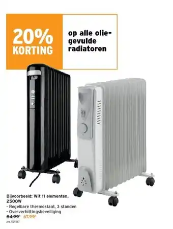 GAMMA Op alle oliegevulde radiatoren aanbieding