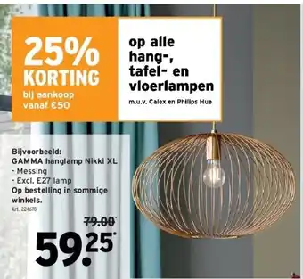 GAMMA Gamma hanglamp nikki xl aanbieding