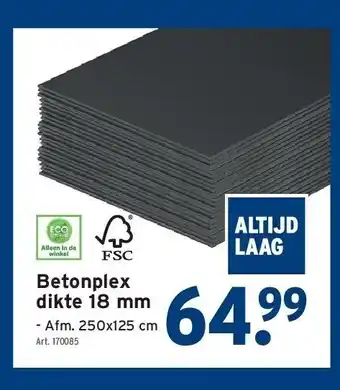 GAMMA Betonplex dikte 18 mm aanbieding