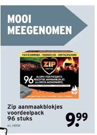 GAMMA Zip aanmaakblokjes voordeelpack 96 stuks aanbieding