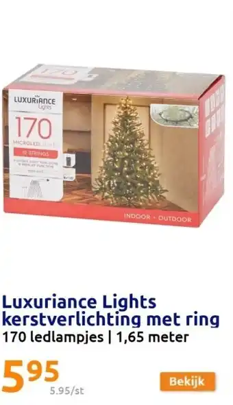 Action Luxuriance lights kerstverlichting met ring aanbieding