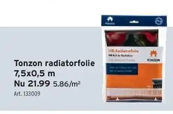 GAMMA Tonzon radiatorfolie 7,5x0,5 m aanbieding