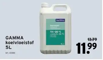 GAMMA Gamma koelvloeistof 5l aanbieding