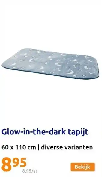 Action Glow-in-the-dark tapijt aanbieding