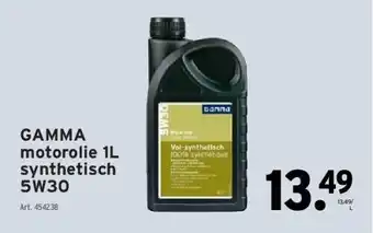 GAMMA Gamma motorolie 1l synthetisch 5w30 aanbieding