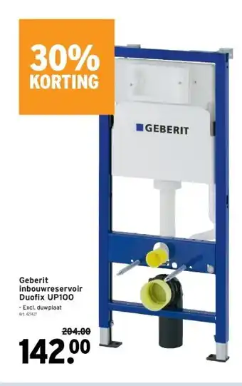 GAMMA Geberit inbouwreservoir duofix up100 aanbieding