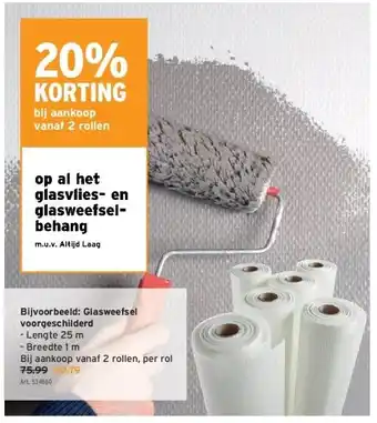 GAMMA Glasweefsel voorgeschilderd aanbieding