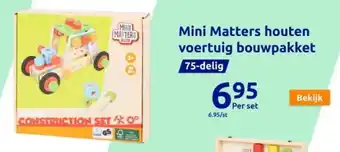 Action Mini Matters houten voertuig bouwpakket aanbieding