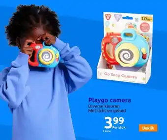 Action Playgo camera aanbieding