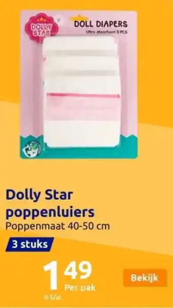 Action Dolly Star poppenluiers aanbieding