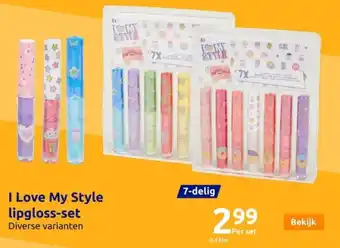 Action I Love My Style lipgloss-set aanbieding
