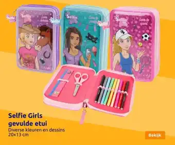 Action Selfie Girls gevulde etui aanbieding