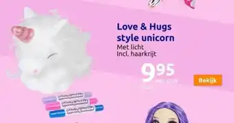 Love & Hugs style unicorn
