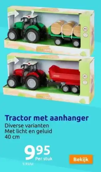 Action Tractor met aanhanger aanbieding