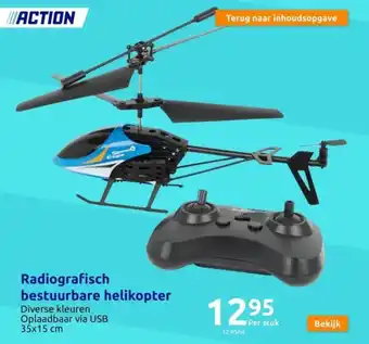 Action Radiografisch bestuurbare helikopter aanbieding