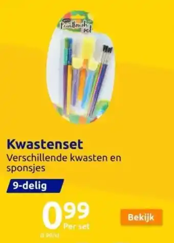 Action Kwastenset aanbieding