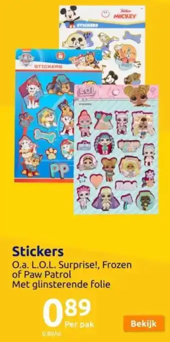 Action Stickers aanbieding