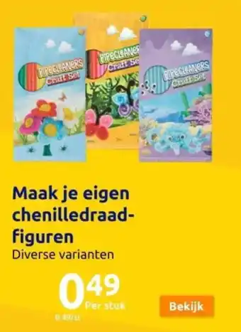 Action Maak je eigen chenilledraad- figuren aanbieding