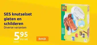 Action SES knutselset gieten en schilderen aanbieding