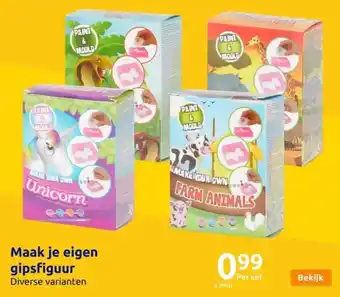 Action Maak je eigen gipsfiguur aanbieding
