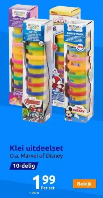 Action Klei uitdeelset aanbieding
