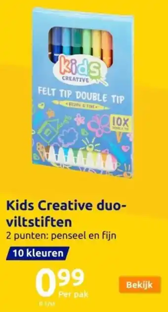 Action Kids Creative duo-viltstiften aanbieding