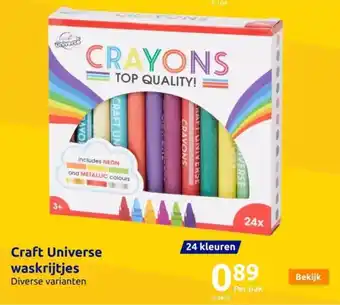 Action Craft Universe waskrijtjes aanbieding
