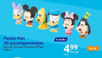 Action Puzzle Palz 3D-puzzelgummetjes aanbieding