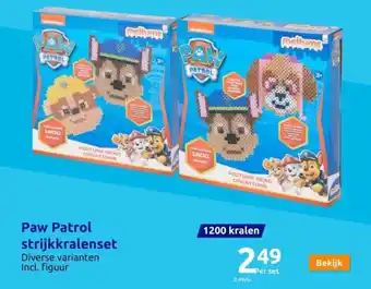 Action Paw Patrol strijkkralenset aanbieding