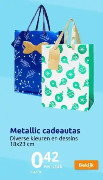 Action Metallic cadeautas aanbieding