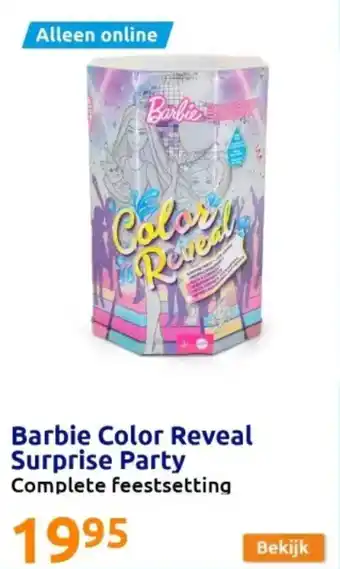 Action Barbie Color Reveal Surprise Party aanbieding