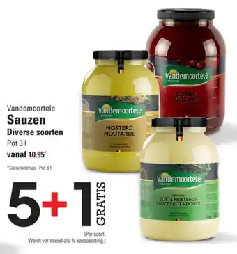 Sligro Vandemoortele Sauzen aanbieding