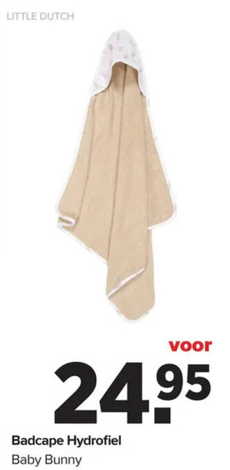 Baby-Dump Badcape Hydrofiel aanbieding